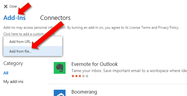 outlook add ins for mac